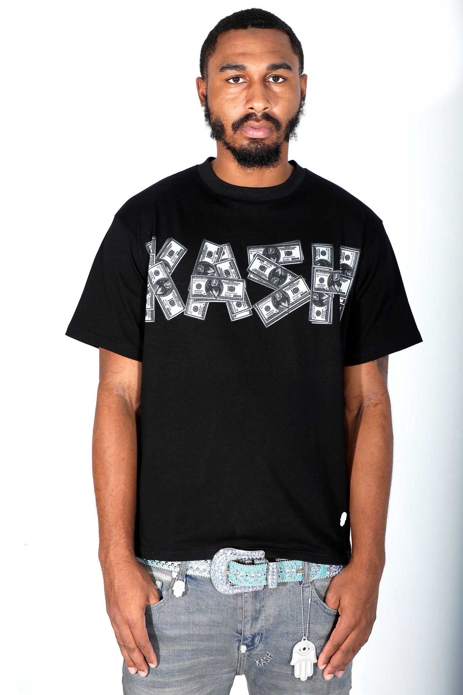 Kash $$$ Tee - Black - Image 6