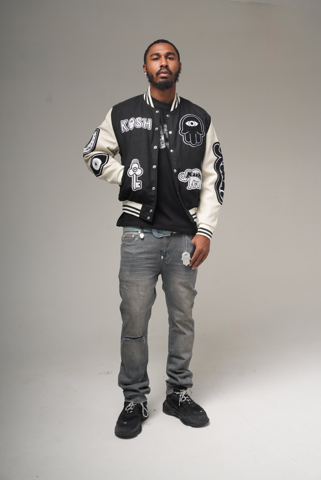 KASH Hamsa-24-S STACKED Denim - Deep Grey - Image 7
