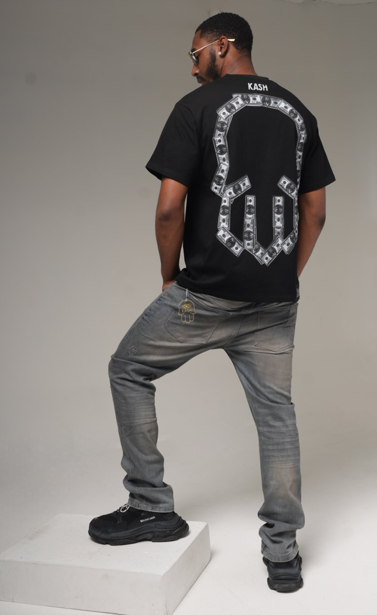 Kash $$$ Tee - Black - Image 5