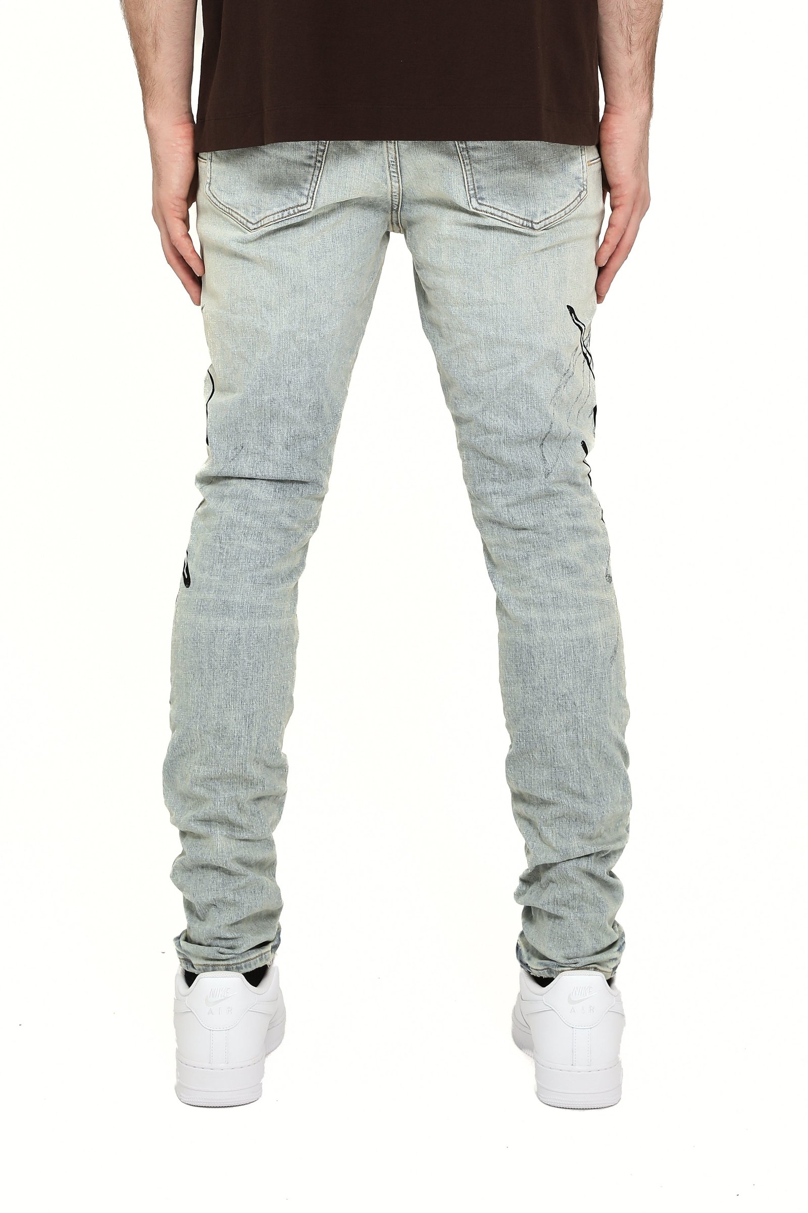 Skinny Double Script - Light Indigo - Image 2