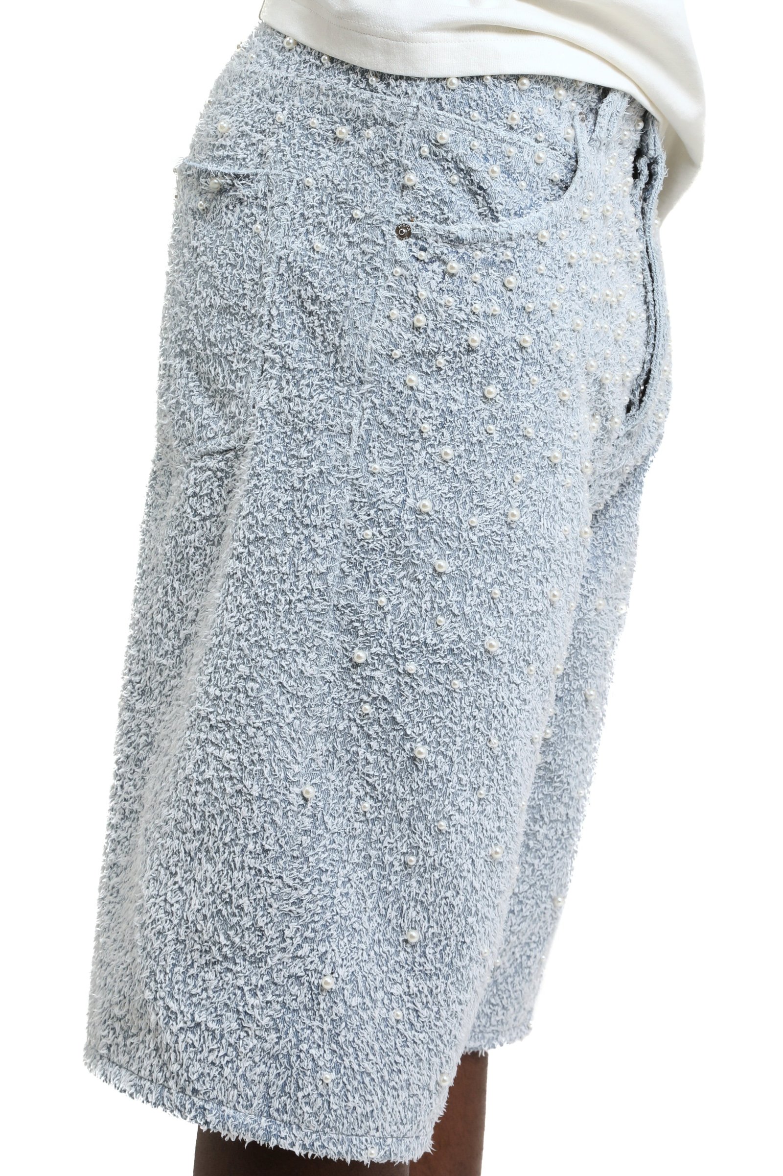 Long Shorts Textured Pearl - Lt Indigo - Image 3