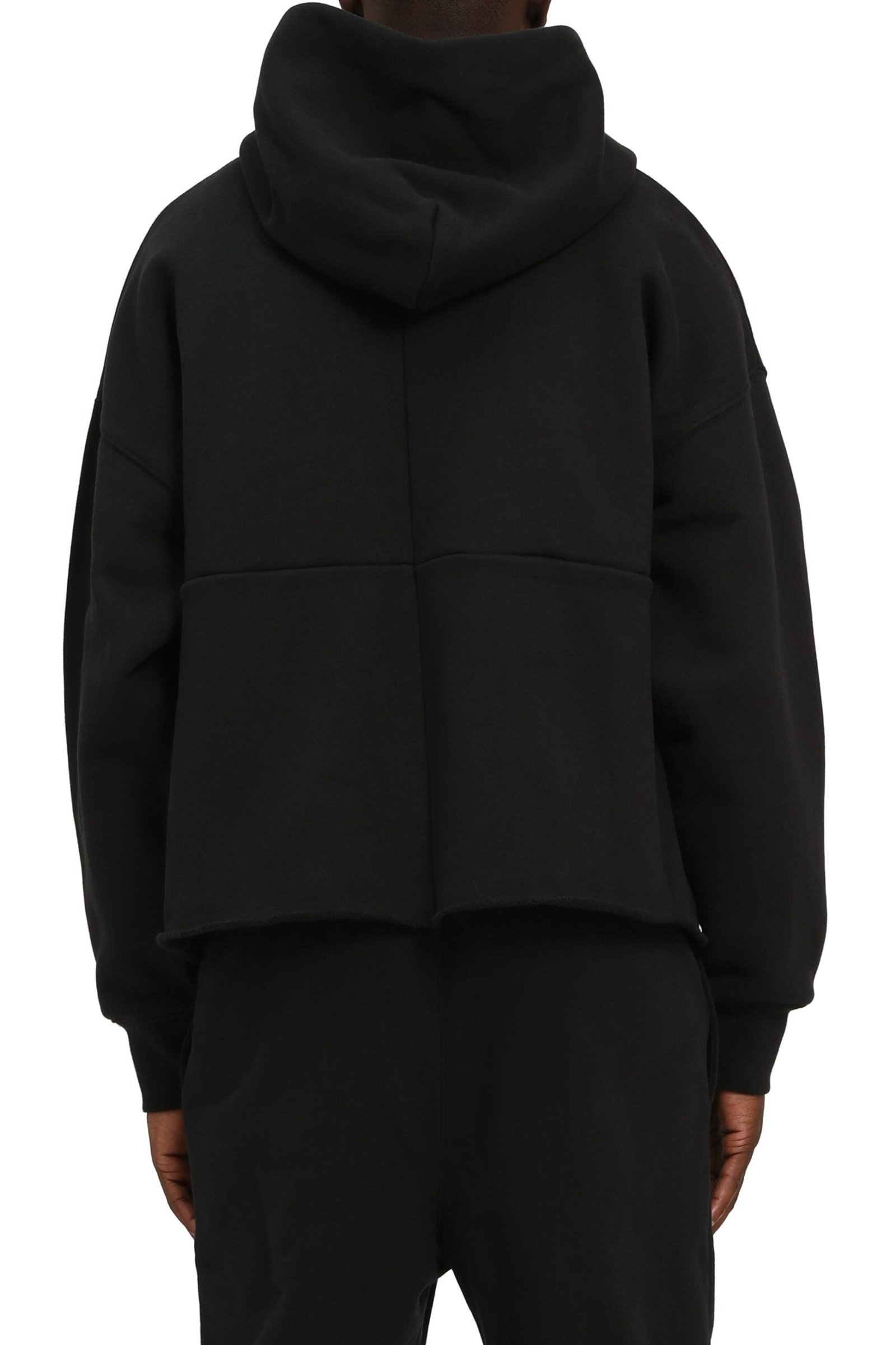 Hwt Fleece Oversized Hoodie - Black - Image 2