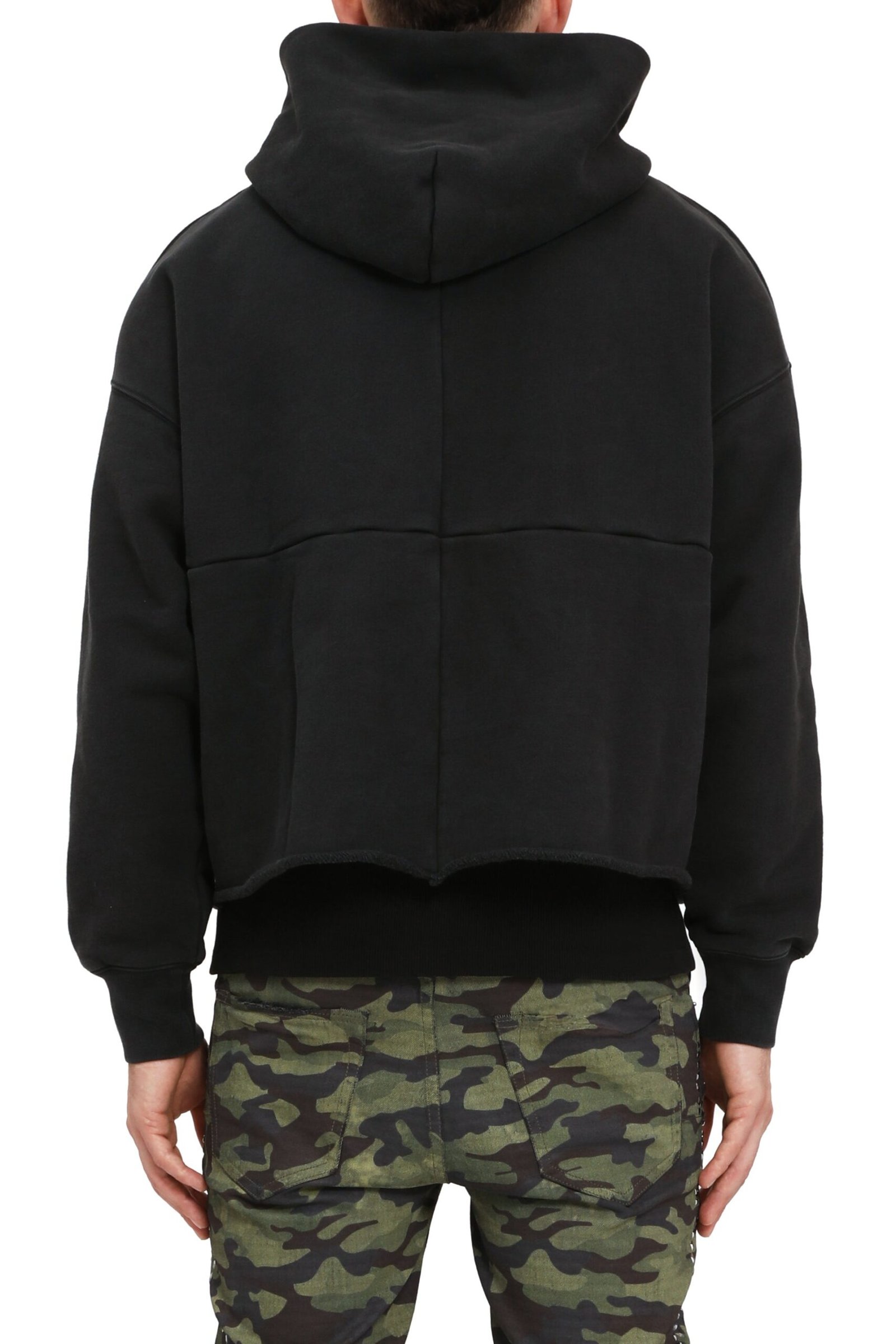 Hwt Fleece Oversized Hoodie - Black - Image 2