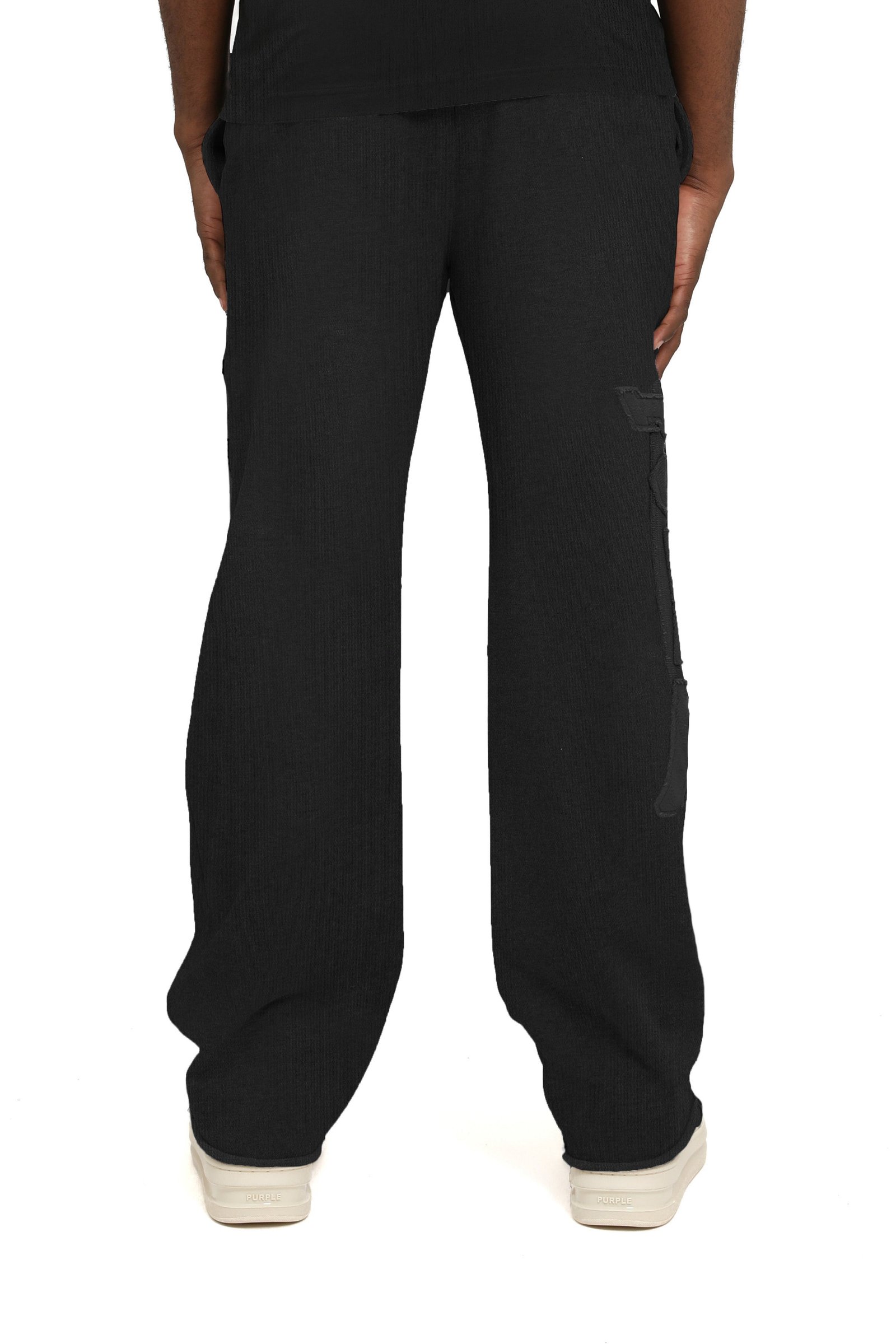 Hwt Fleece Pant Cut Off - Black - Image 2