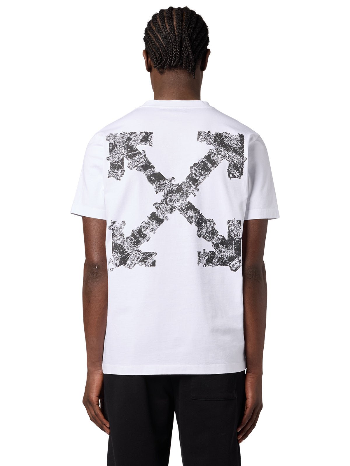 HERALDIC TRESHOLD ARROWS S/S SLIM TEE - WHITE