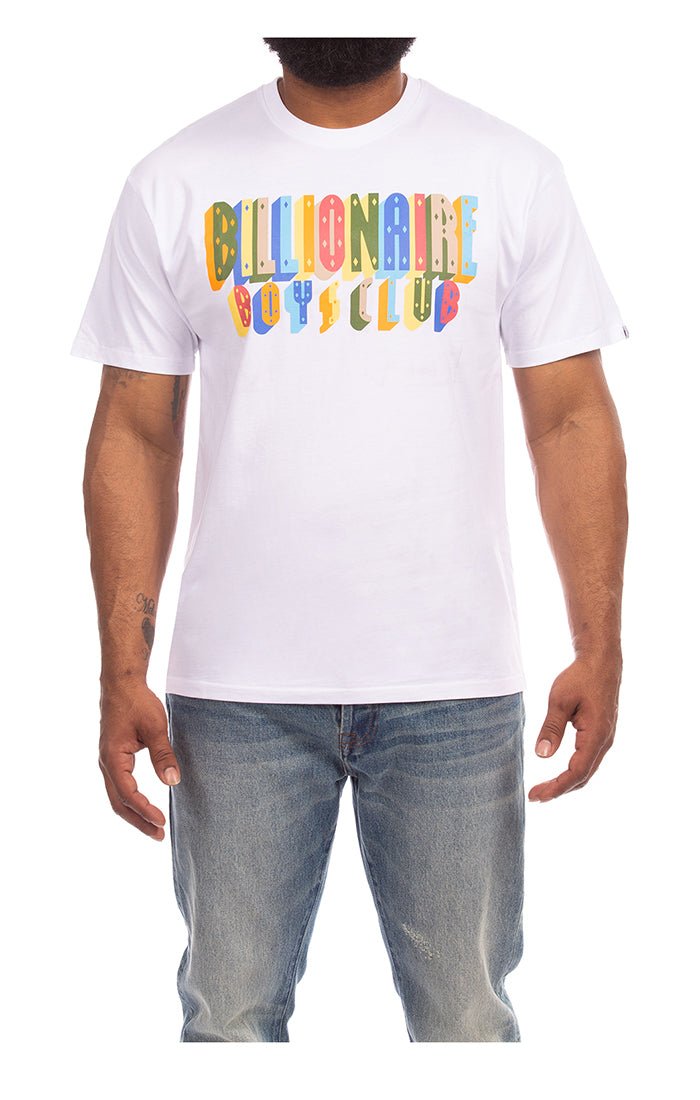 BB PRISM SHORT SLEEVE TEE SHIRT - WHITE