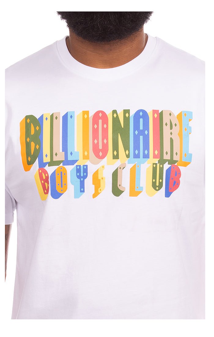 BB PRISM SHORT SLEEVE TEE SHIRT - WHITE - Image 2