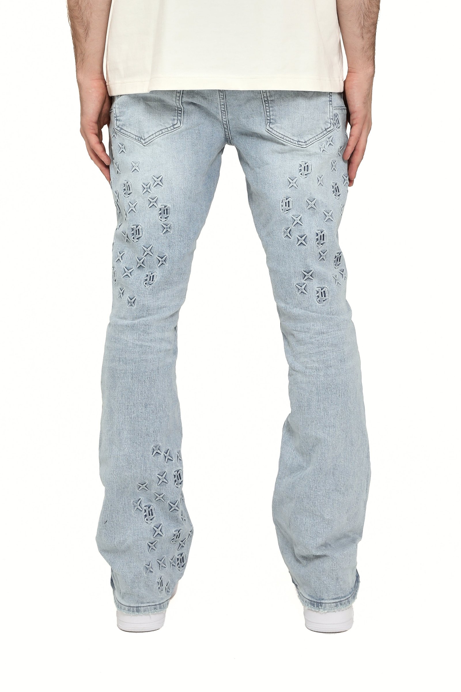 Flare Mono Embossed - Light Indigo - Image 2